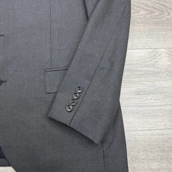 J Crew Loro Piana Blazer Mens 42R Charcoal Gray Ludlow Italian Wool Sport Coat